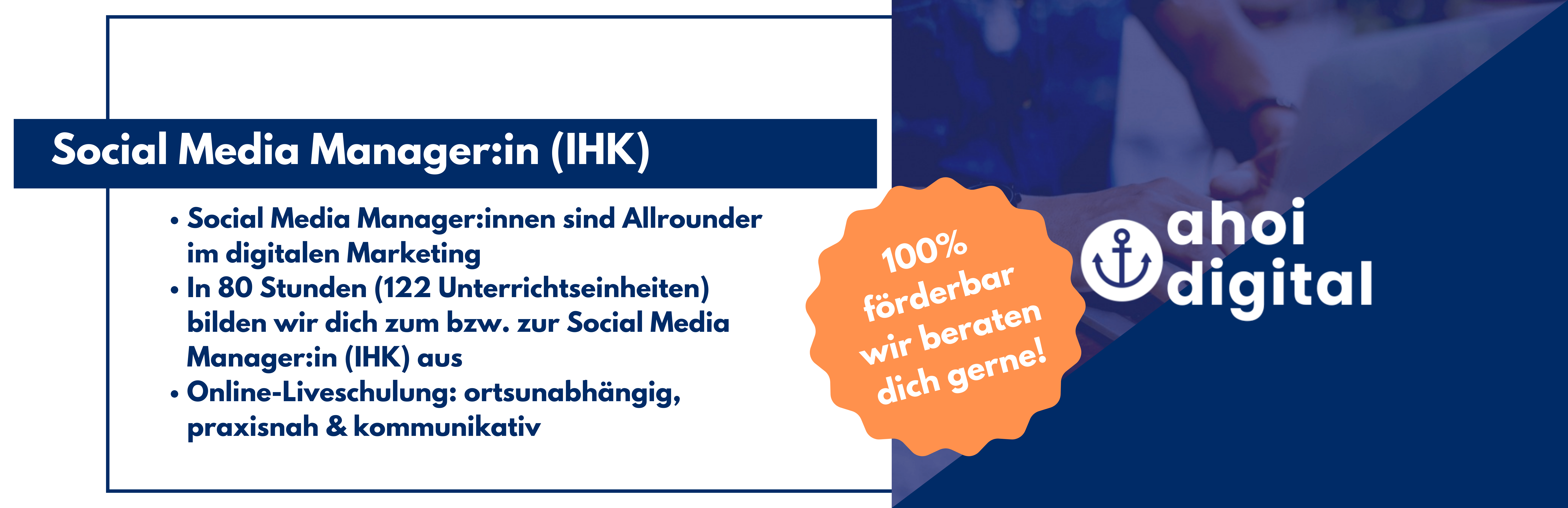 Werde Social Media Manager (IHK)! 1 - Weiterbildungsinstitut für digitales Marketing Weiterbildungsinstitut für digitales Marketing